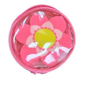 Pink Flower Kids Accessory Pouch